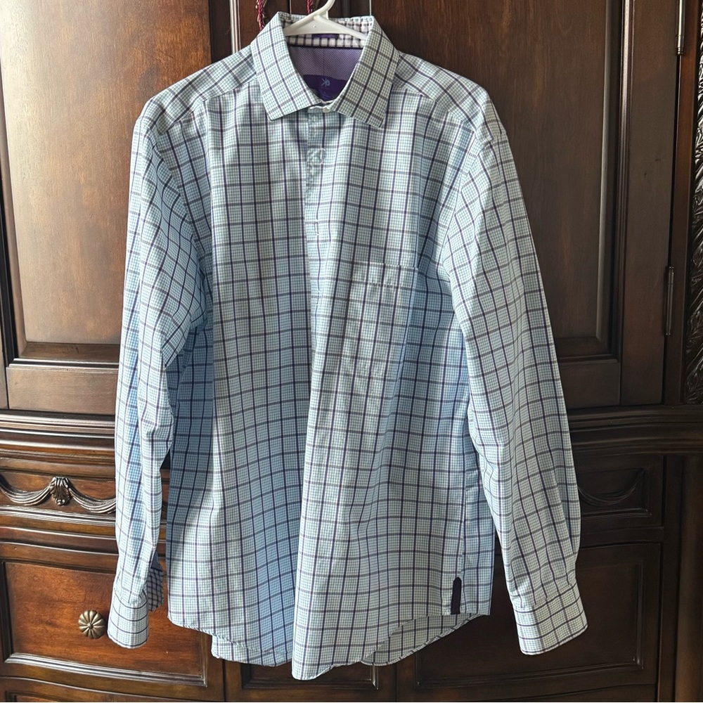 Egara men’s dress shirt checkered